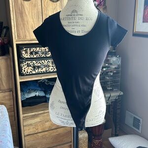 AMWND Black High Leg Bodysuit - M/L